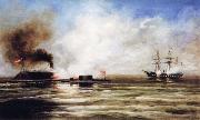 Xanthus Russell Smith Battle between The Monitor and Merrimac china oil painting reproduction